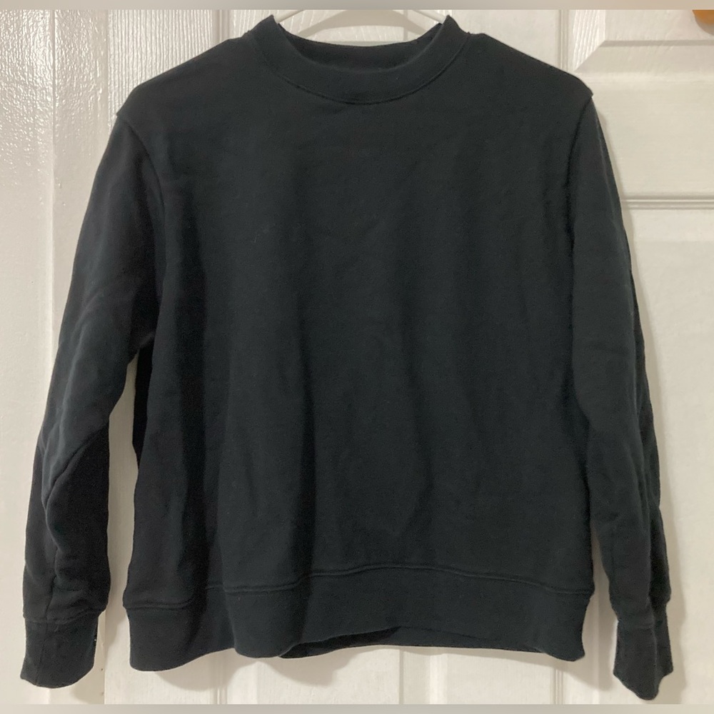 Muji women's black sweatshit - S